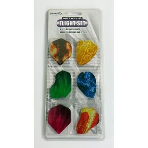 Halex Metallic Flight Set Multi-Color 6 Sets Assorted Designs‎ 68855